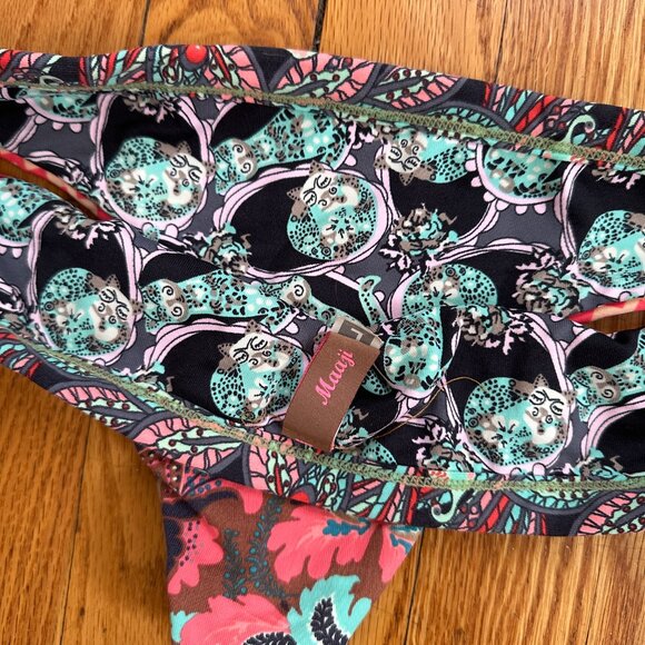 NWOT Maaji Reversible Print Bikini Bottoms - Fits Like a Medium - Picture 4 of 7